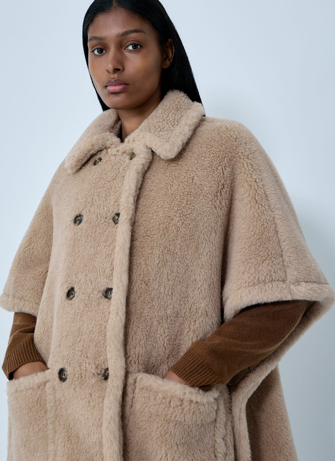 Max Mara Shearling Cape