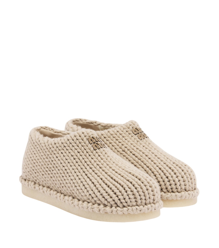 Photo: Miu Miu Knitted slip-on shoes