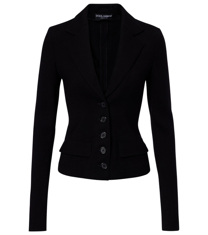 Photo: Dolce&Gabbana Wool-blend canvas jacket
