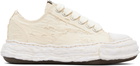 Maison MIHARA YASUHIRO Off-White 'Peterson23' OG Sole Ripped Overdye Canvas Sneakers