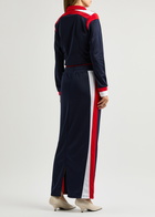 Bettter X Fila Panelled Jersey Tracksuit Dress Navy