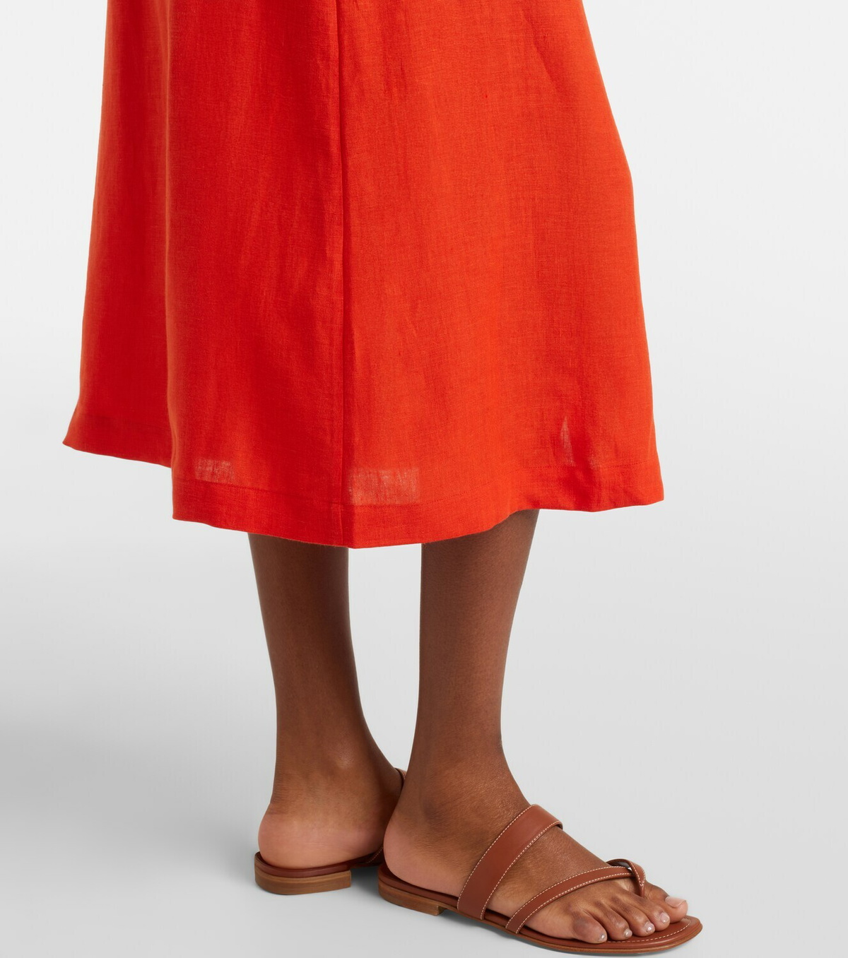 Eres Amusante linen midi skirt