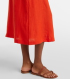 Eres Amusante linen midi skirt