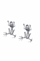 Diesel Skeleton-effect metal earrings - Earrings Womens in Silver