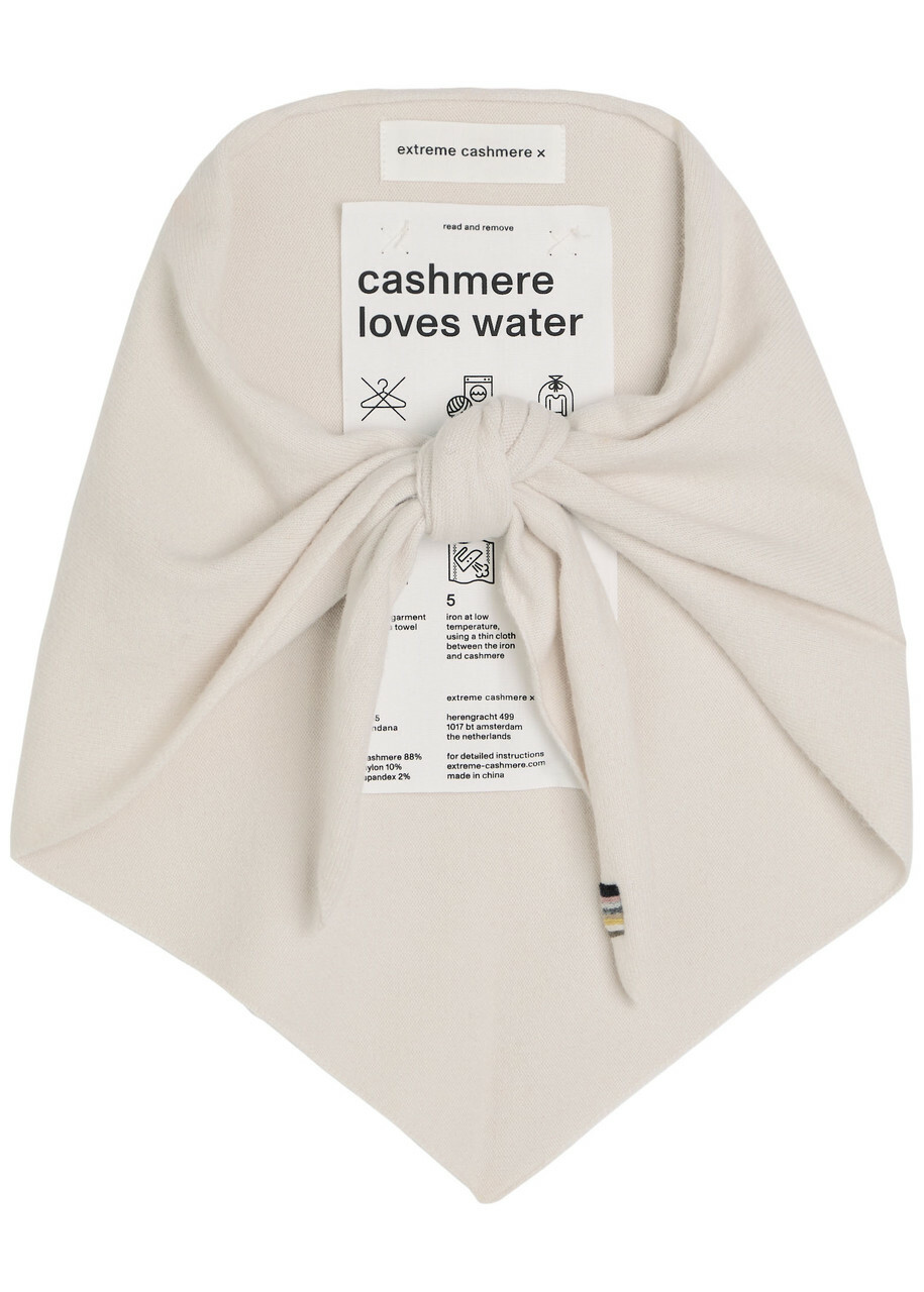 Extreme Cashmere N°35 Bandana Cashmere-blend Triangle Scarf - Light Grey - One Size