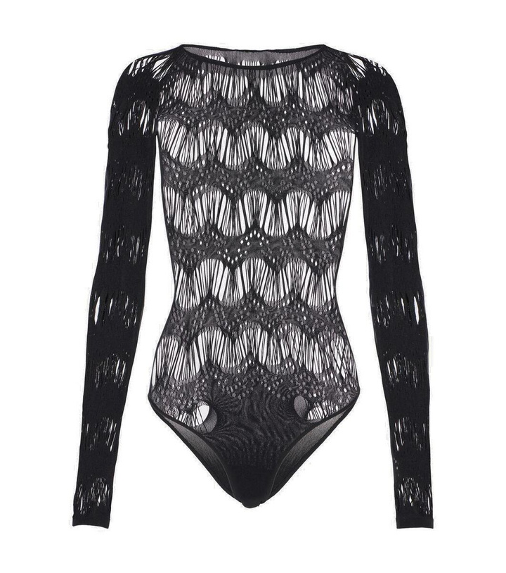 Photo: Saint Laurent Open-knit bodysuit