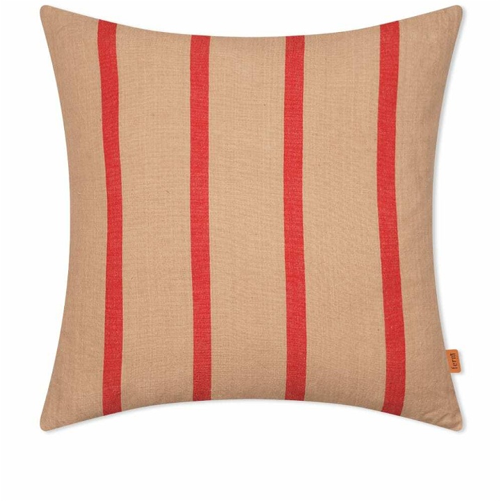 Photo: Ferm Living Grand Cushion in Camel/Red