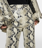 Khaite Danielle snake-print pants