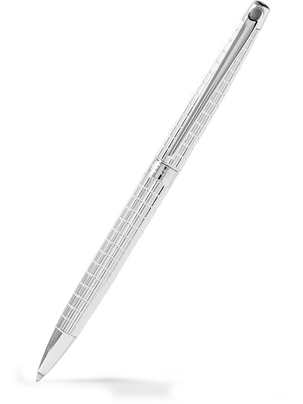 Photo: Caran D'Ache - Léman Slim Lights Textured Rhodium- and Silver-Plated Ballpoint Pen