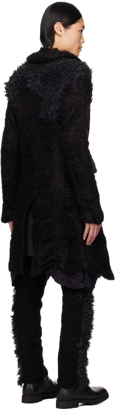 Comme des Garçons Homme Plus Black Jacquard Coat