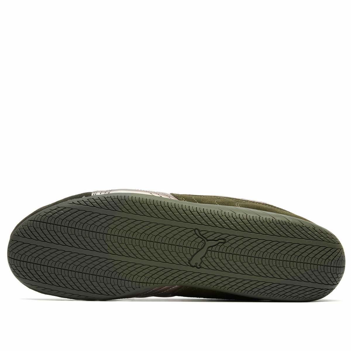 Puma Speedcat Premium Sneaker in Dark Olive/Matte Silver