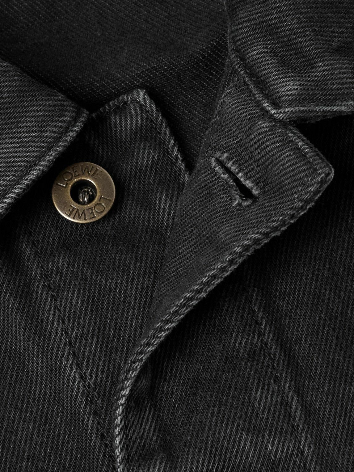 LOEWE - Anagram Logo-Appliquéd Denim Jacket - Black