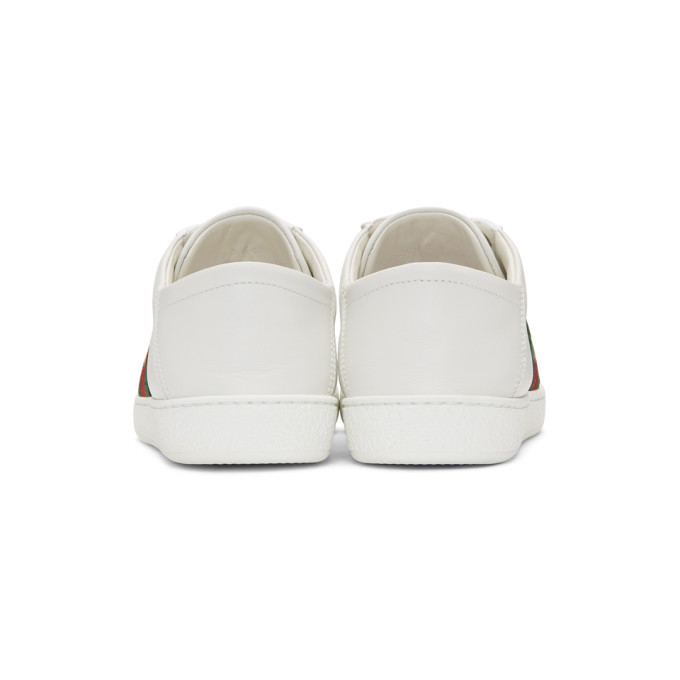 Gucci White Bee New Ace Folded Sneakers Gucci