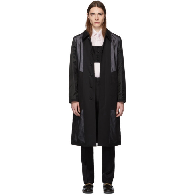 Photo: Burberry Black Double Layered Trench Coat
