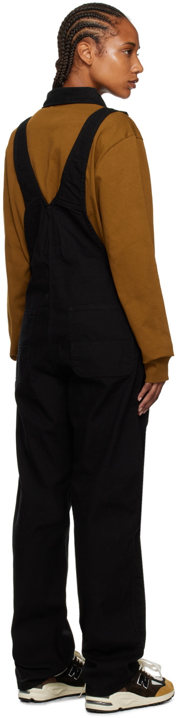 Carhartt Work In Progress Black Bib Overalls