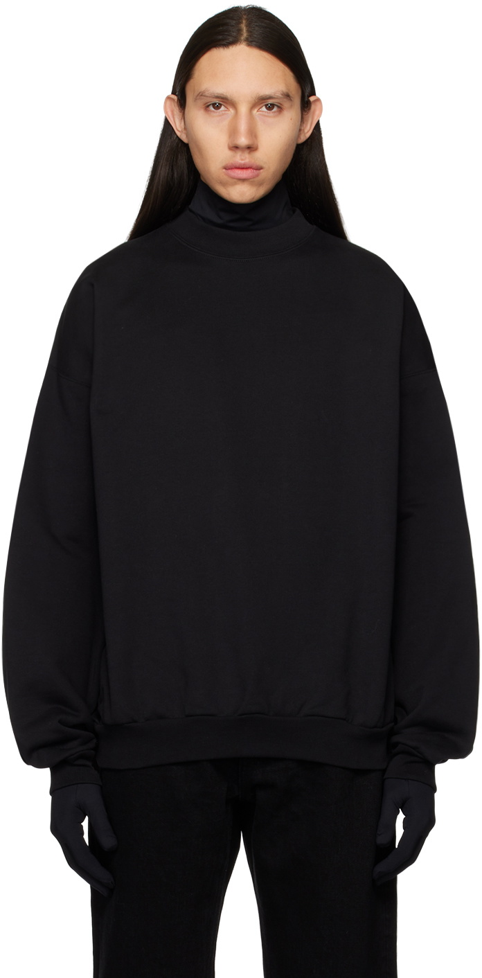 ★関税込み★ BALENCIAGA BLACK SWEATSHIRTS Balenciaga Political Campaign Crewneck Sweater 'Black