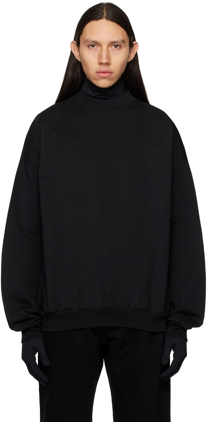 Photo: Balenciaga Black Care Label Sweatshirt