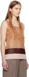 UMBER POSTPAST Orange Hand-Dyed Camisole