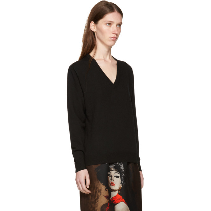 Prada v outlet neck sweater