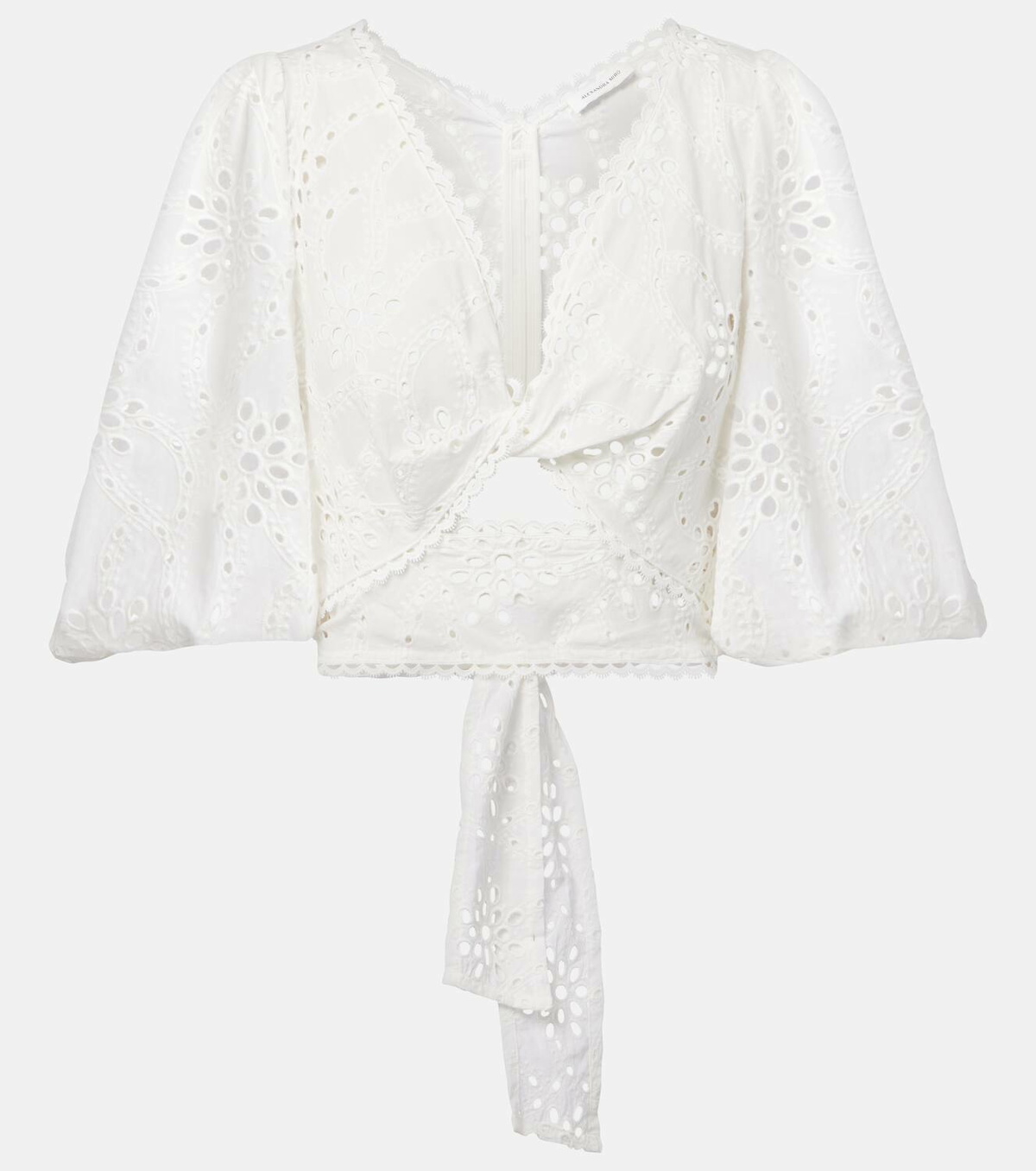 Alexandra Miro Broderie anglaise cotton crop top