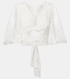 Alexandra Miro Broderie anglaise cotton crop top