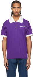 Youths in Balaclava Purple Print Polo