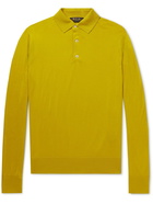 Loro Piana - Slim-Fit Wish Virgin Wool Polo Shirt - Yellow