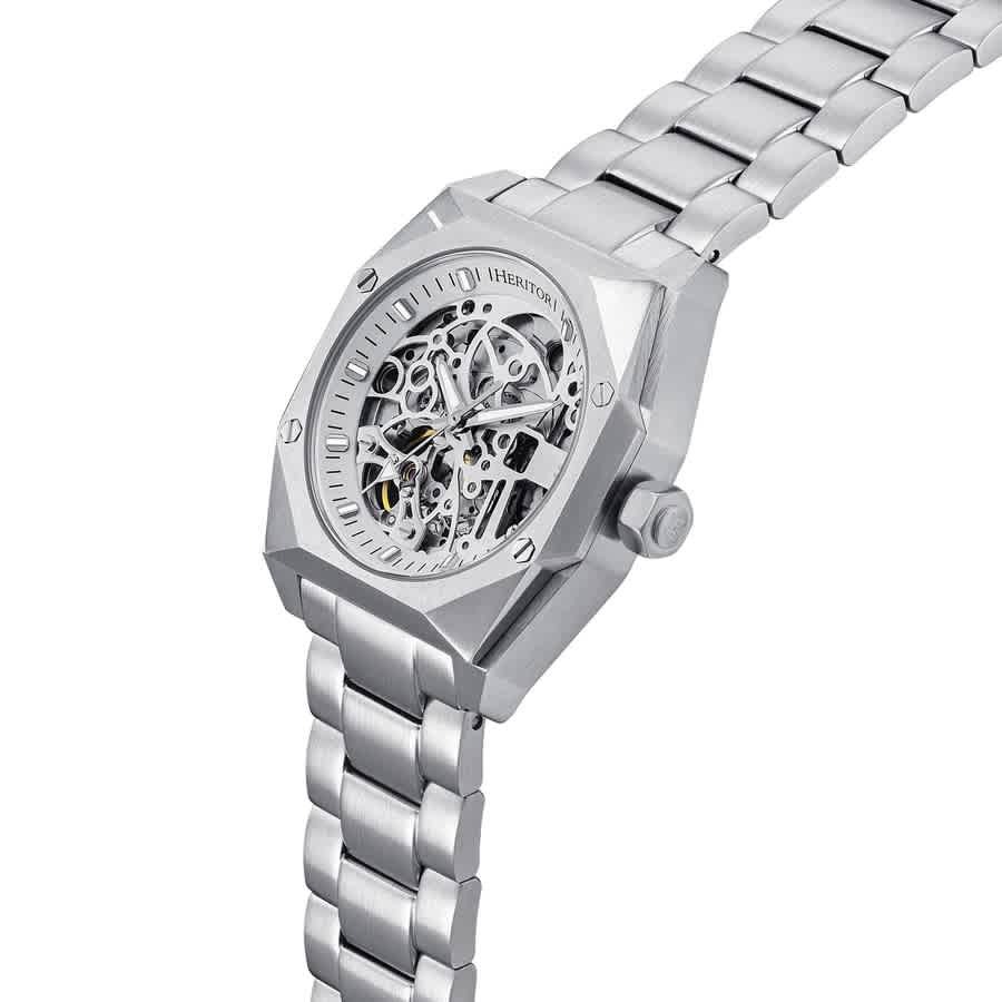 Heritor Elliott Automatic Silver Dial Mens Watch HERHS4005