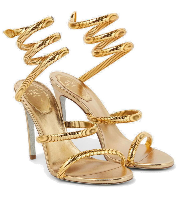 Photo: Rene Caovilla Margot chain-wrap leather sandals