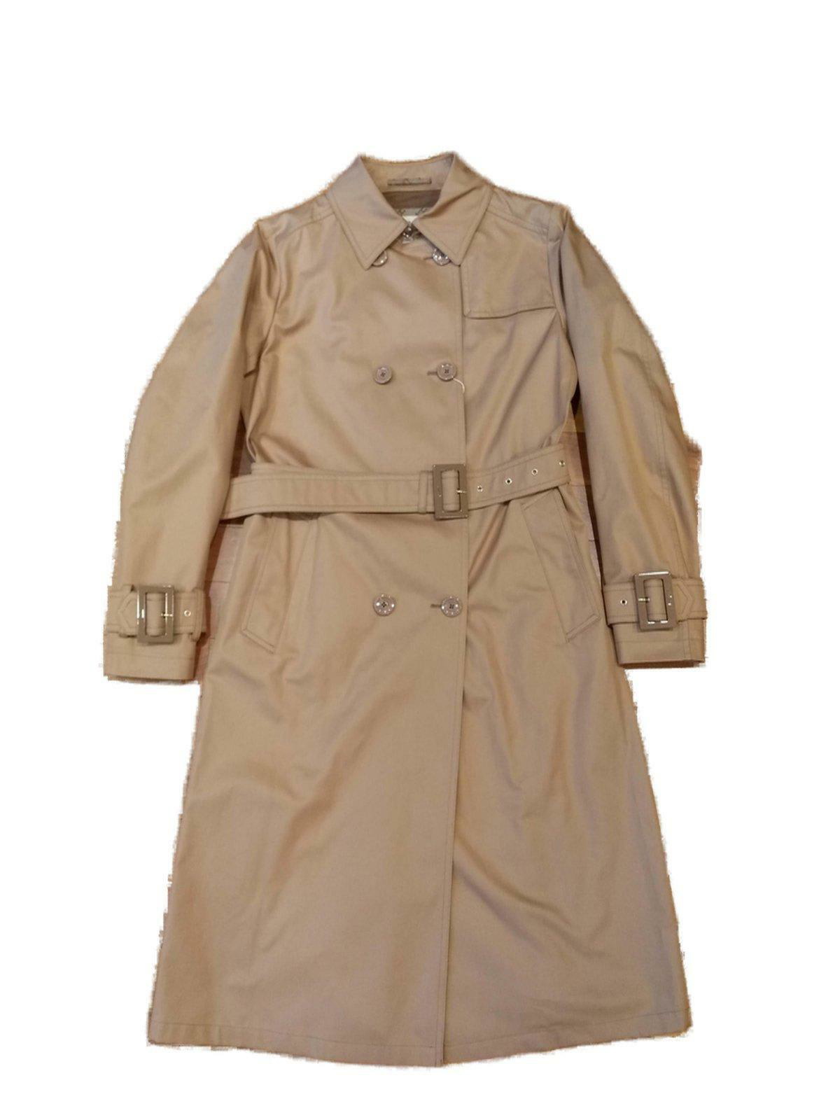 Herno Belted Satin Midi Shirt Dress Blue Herno