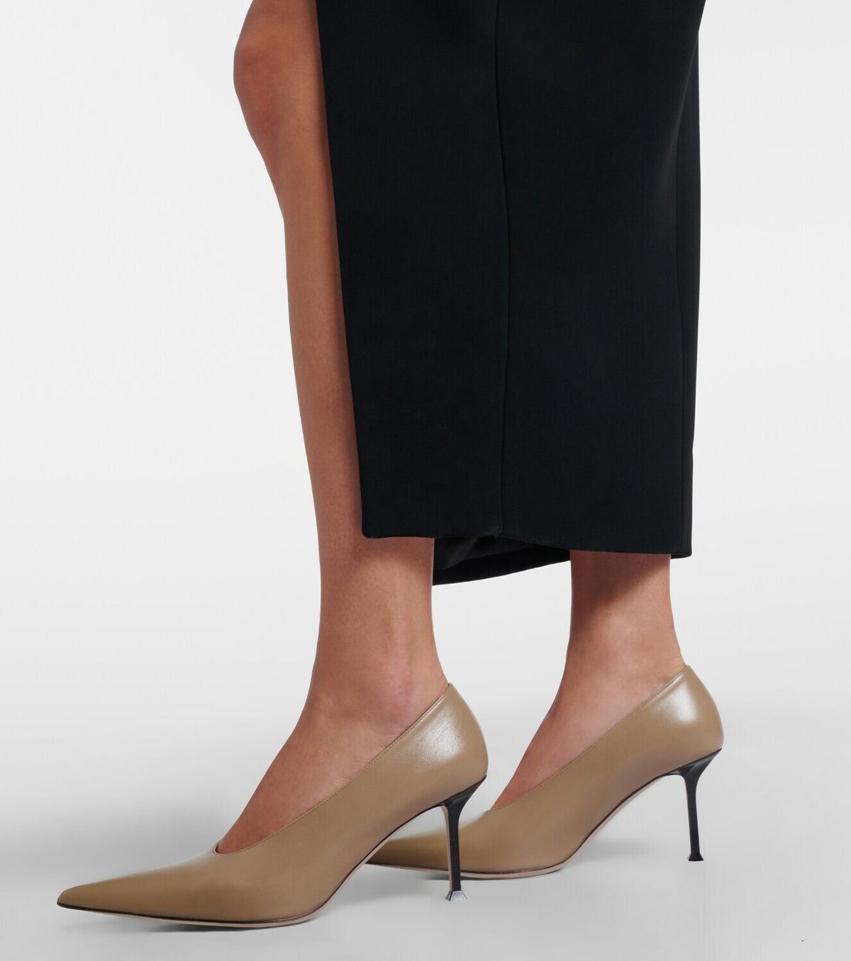 Christen Helix leather pumps