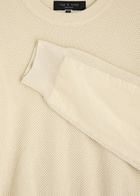 Rag & Bone Dexter Waffle-knit Cotton Jumper Ecru