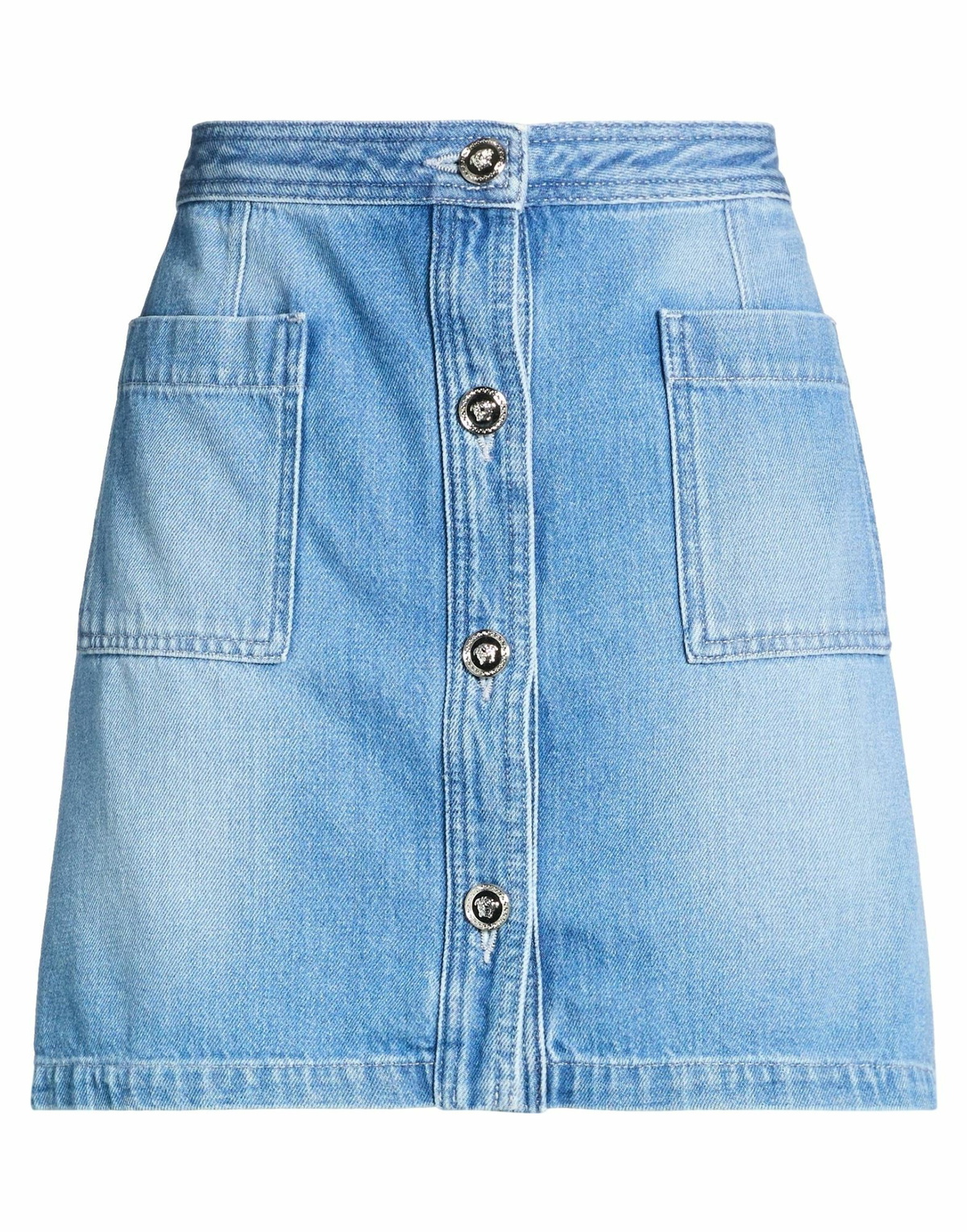 Versace Womens Denim skirt in Blue
