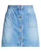 Versace Womens Denim skirt in Blue
