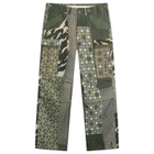Maharishi Men's Maha Rice Stitch M65 Cargo Pants in Ecru/Olive