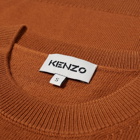 Kenzo Men's Embroidered Logo Crew Knit in Paprika
