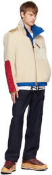 Moncler Grenoble White Plattiers Reversible Down Jacket