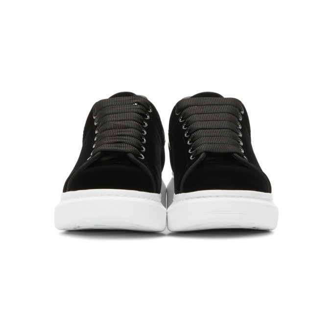 Alexander McQueen | Shoes | Alexander Mcqueens Genuine Black Velvet Sneakers  | Poshmark