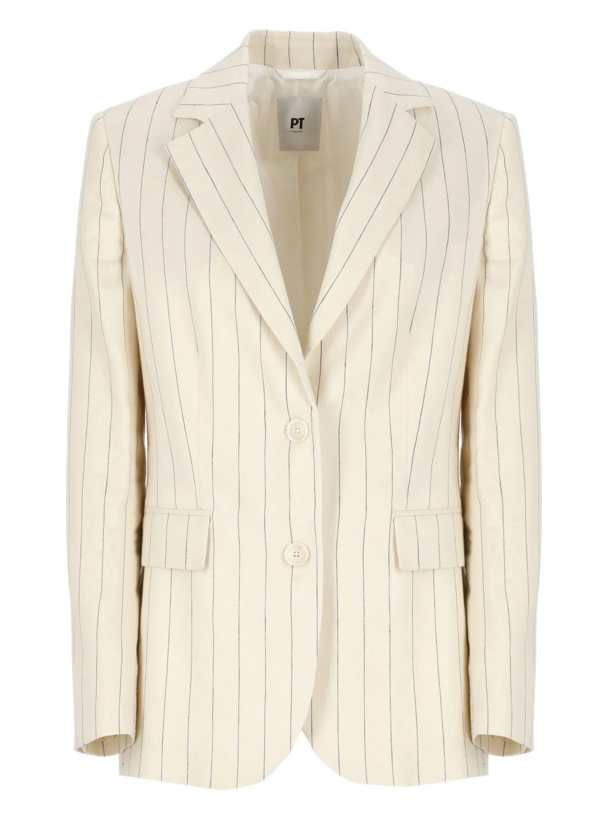 PT Torino Embroidered Linen Blend Blazer