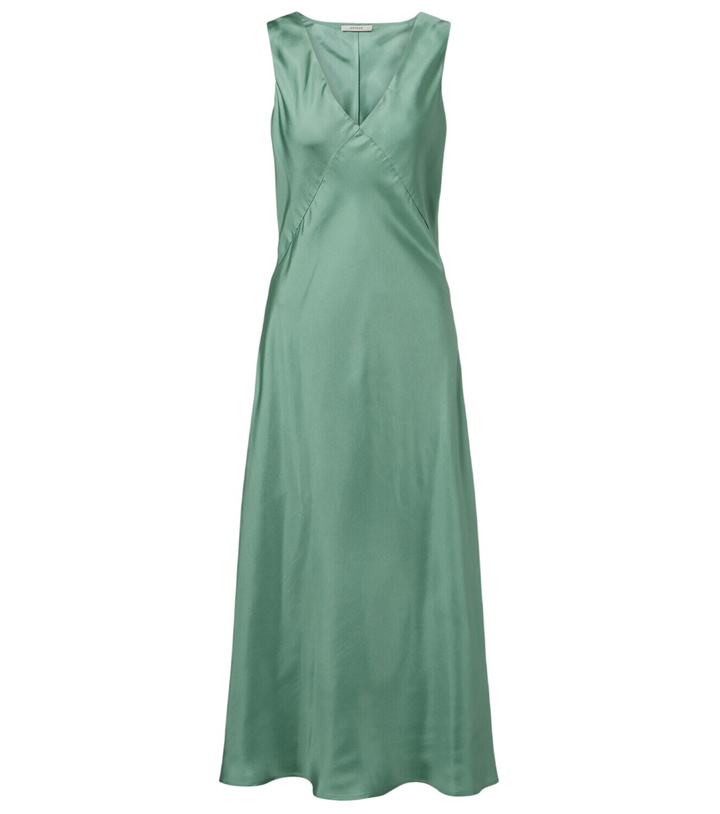 Photo: Asceno Provence silk twill slip dress
