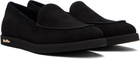 Max Mara Black Soft Moc Loafers