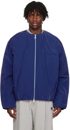 ADER error Blue Gathered Down Jacket