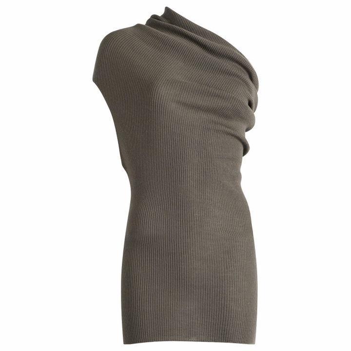 Photo: Rick Owens Women's Athena One Shoulder Top in Dust