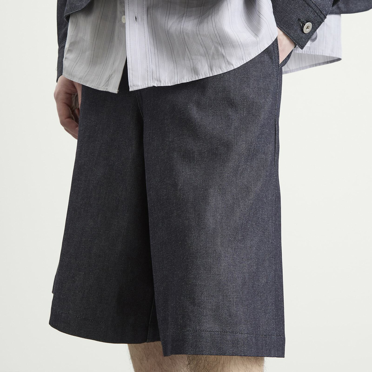 Comme des Garçons Black Men's Denim Shorts in Indigo