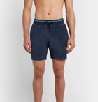 Orlebar Brown - Afador Slim-Fit Cotton-Terry Drawstring Shorts - Blue