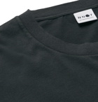 NN07 - Dylan Mélange Cotton-Jersey T-Shirt - Black