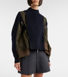 Sacai Paneled blouson jacket