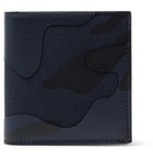 Valentino - Valentino Garavani Camouflage-Print Leather and Canvas Wallet - Men - Blue