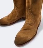Jil Sander Distressed suede ankle boots