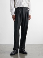 Massimo Alba - Stan Straight-Leg Pleated Virgin Wool Suit Trousers - Gray